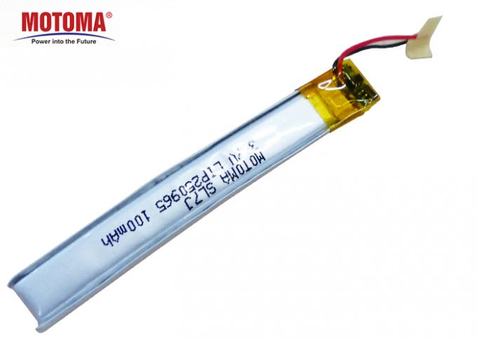 Κυρτές μπαταρίες Motoma, μπαταρία λίθιου 3.7V 100mah για τα έξυπνα γυαλιά 0