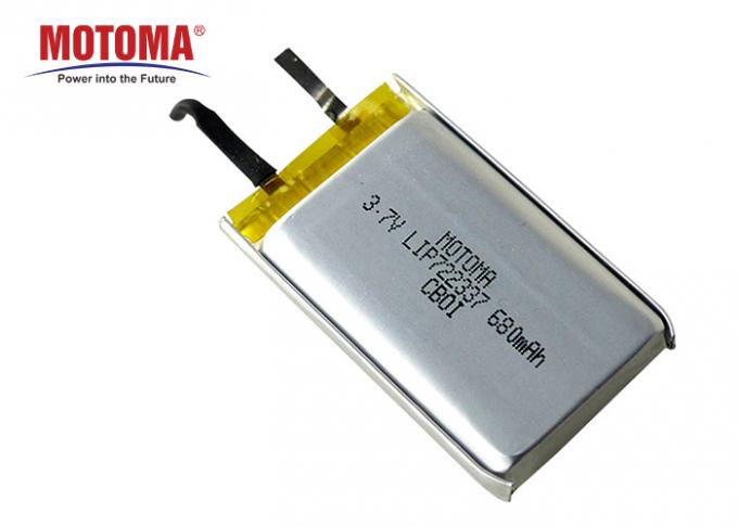 Επαναφορτιζόμενες μπαταρίες 680mah Motoma, Prismatic ιονική μπαταρία λι για τα θερμαμένα γάντια 0