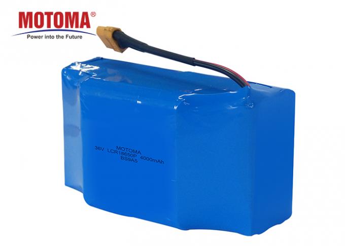 ιονική μπαταρία λίθιου κυλίνδρων 36V 4000mAh, ιονικό πακέτο μπαταριών λι 18650 10s 0