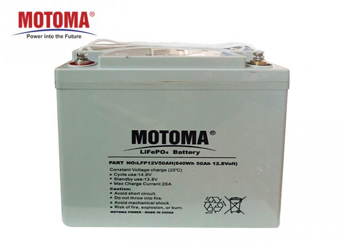 100% DOD Lifepo4 μακριά ζωή κύκλων μπαταριών 12.8V 50Ah λίθιου 4000 φορές για το UPS 0