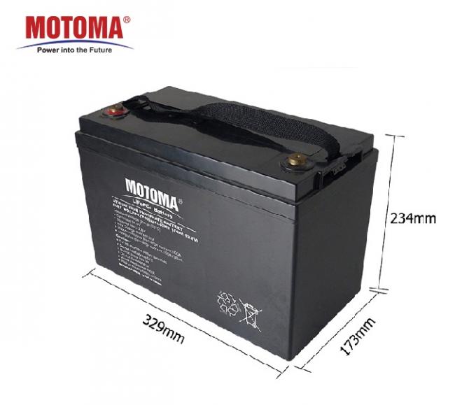 Μπαταρία MOTOMA 12V 100Ah LiFePO4 για τον ηλιακό φωτεινό σηματοδότη 0