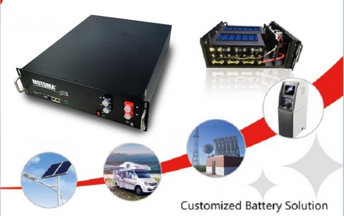 Βαθύ λίθιο LifePO4 μπαταριών 48v 100Ah κύκλων UPS MOTOMA ESS 0