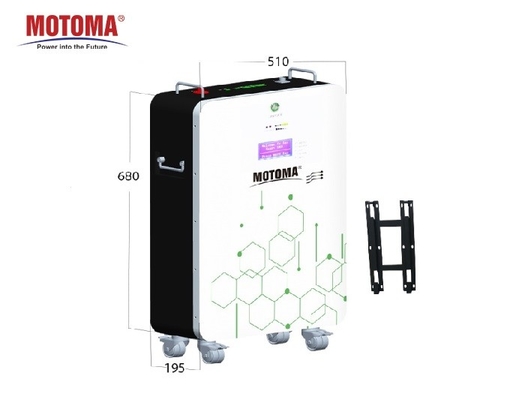 Τοποθετημένο 200Ah 48V LiFePO4 πακέτο μπαταριών MOTOMA τοίχος για από το κατοικημένο ηλιακό σύστημα πλέγματος