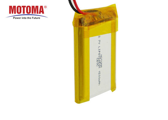 Μπαταρία ιχνηλατών 3.7V 1500mAh 803450 Lipo OBD με τη χαμηλή εσωτερική αντίσταση