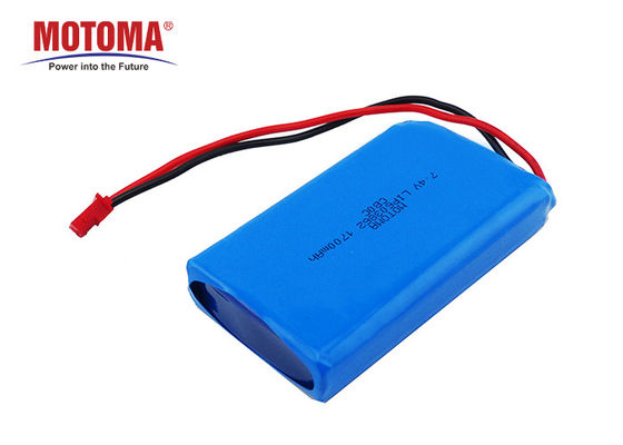 μπαταρία συσκευών 6*38*62mm φορετή, 1700mah 7,4 επανακαταλογηστέο πακέτο μπαταριών Β