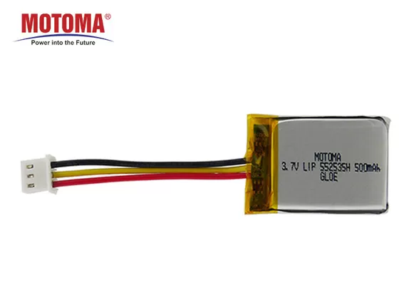 Μπαταρία 552535 ιχνηλατών ΠΣΤ στόλου υψηλής θερμοκρασίας χρόνος ραφιών 1 έτους 500mah