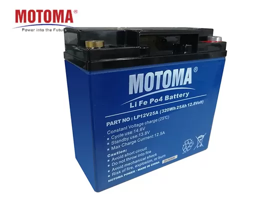Μπαταρία λίθιου MOTOMA UPS, μπαταρία 4000 12v 25ah Lifepo4 τα κύκλος ζωών